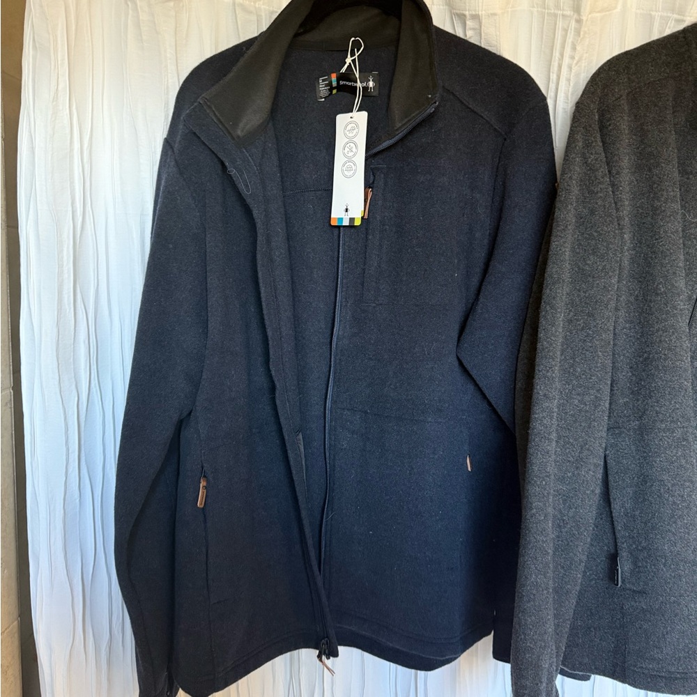 Smartwool Navy Full-Zip Jacket NWT